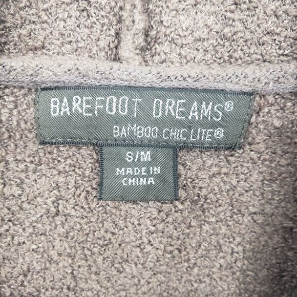 Barefoot Dreams Bamboo Chic Lite Calypso Open Front Wrap Cardigan Sweater S / M - Picture 3 of 7